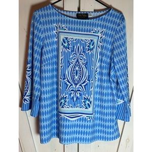 Bob Mackie Wearable Art Knit Top